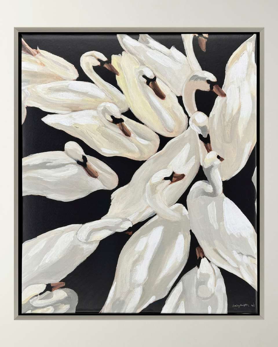 "Bevy" Framed Giclee by Haley Knighten